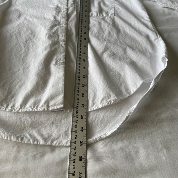 Lola River Women's Long Sleeve Button Up Semi-Sheer Layering Blouse White Size S - Picture 11 of 13